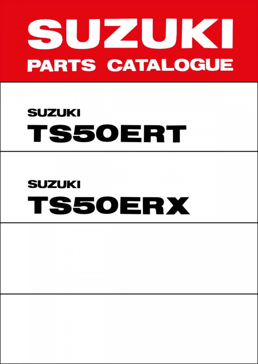 Suzuki TS50ER Parts Catalogue