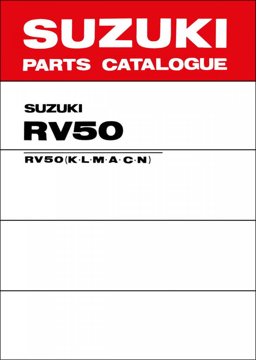 Suzuki RV50 MY1979 Parts Catalogue