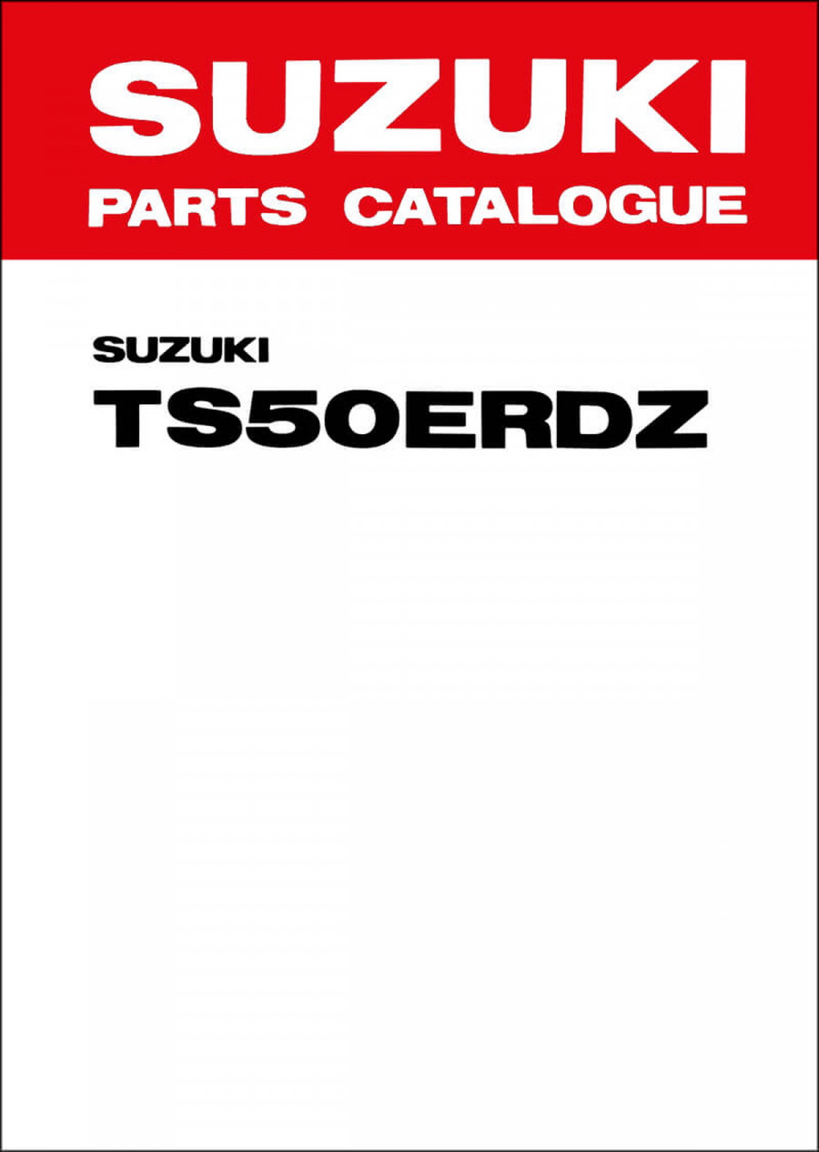 Suzuki TS50ER Parts Catalogue