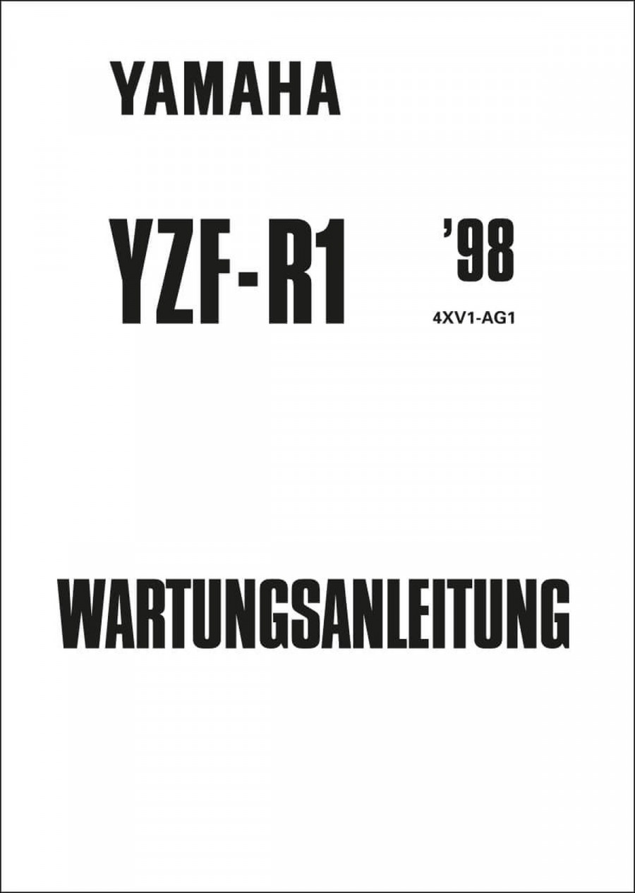 Yamaha YZF-R1 Reparaturanleitung