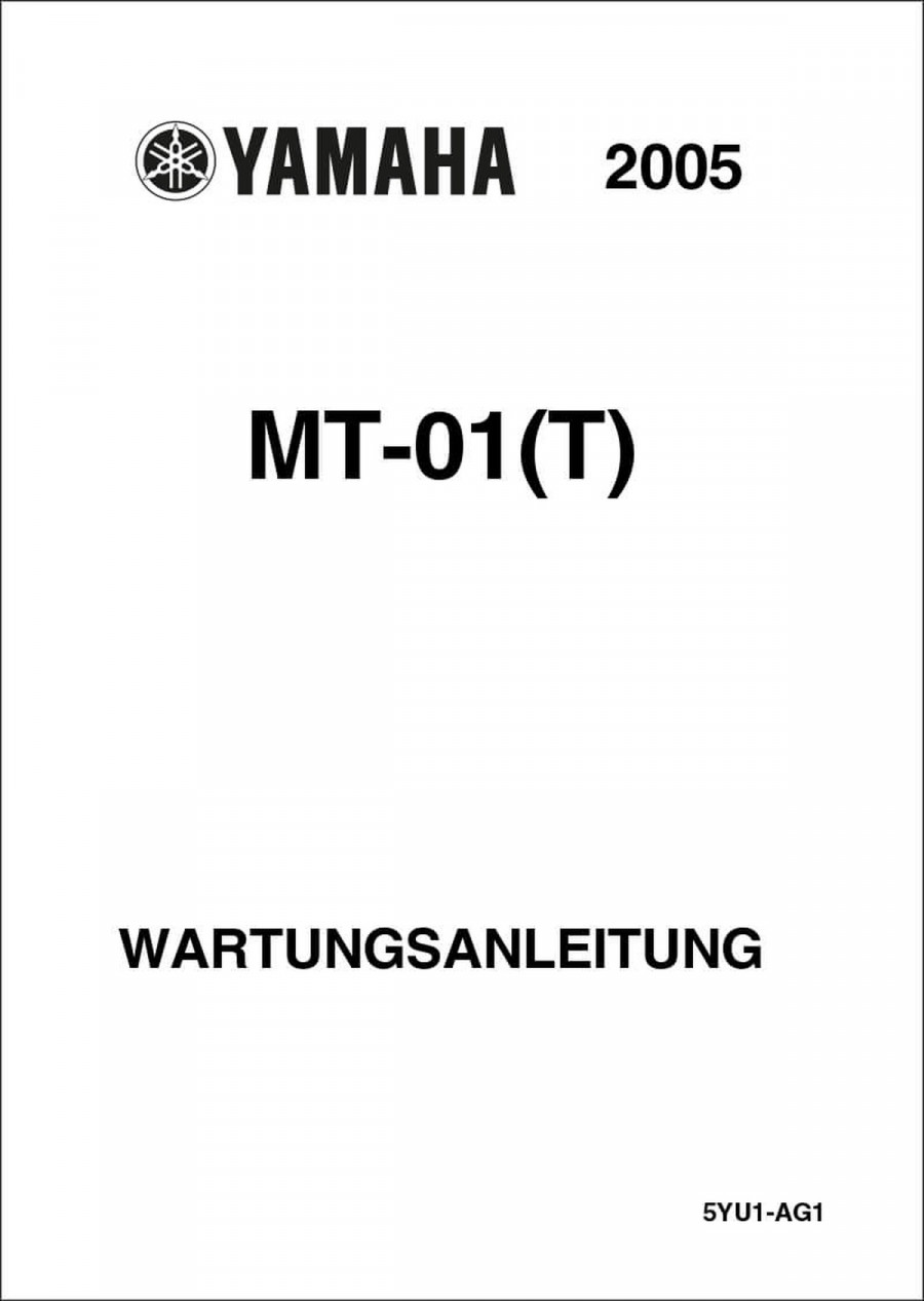 Yamaha MT-01 (T) Reparaturanleitung