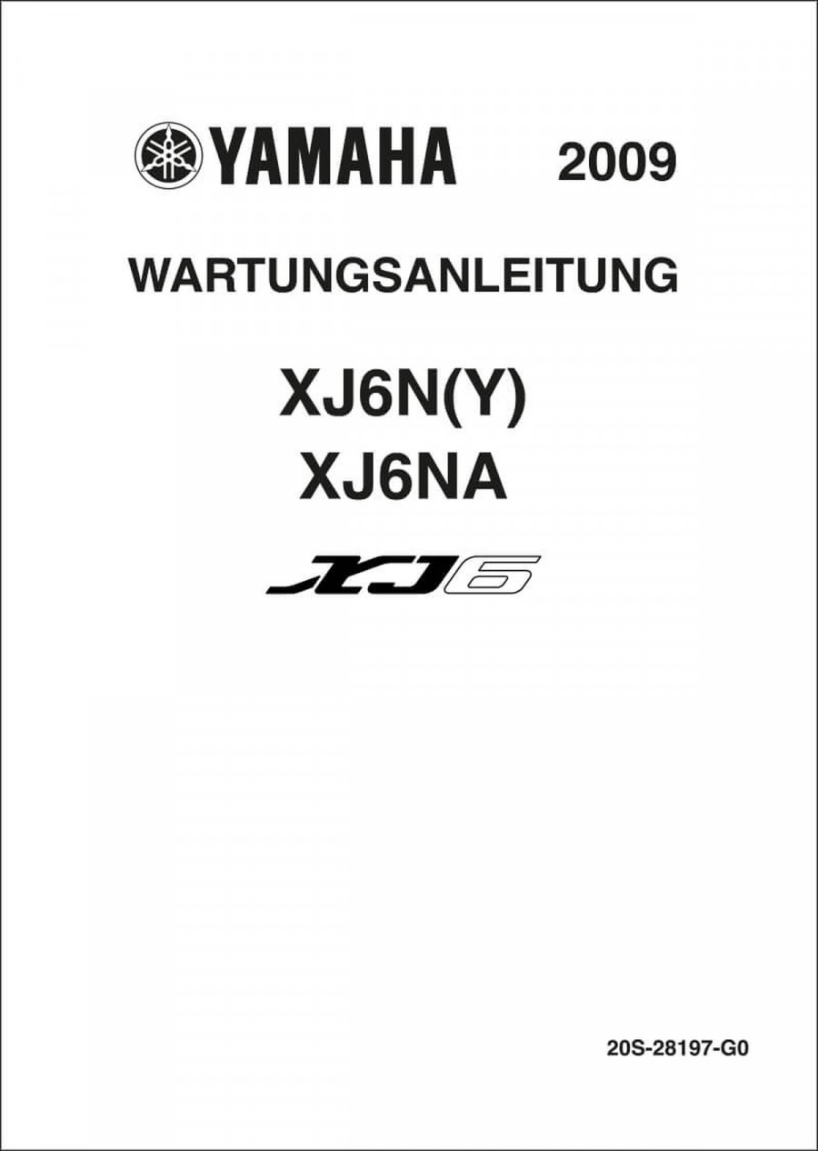 Yamaha XJ6N (Y) und XJ6NA Reparaturanleitung