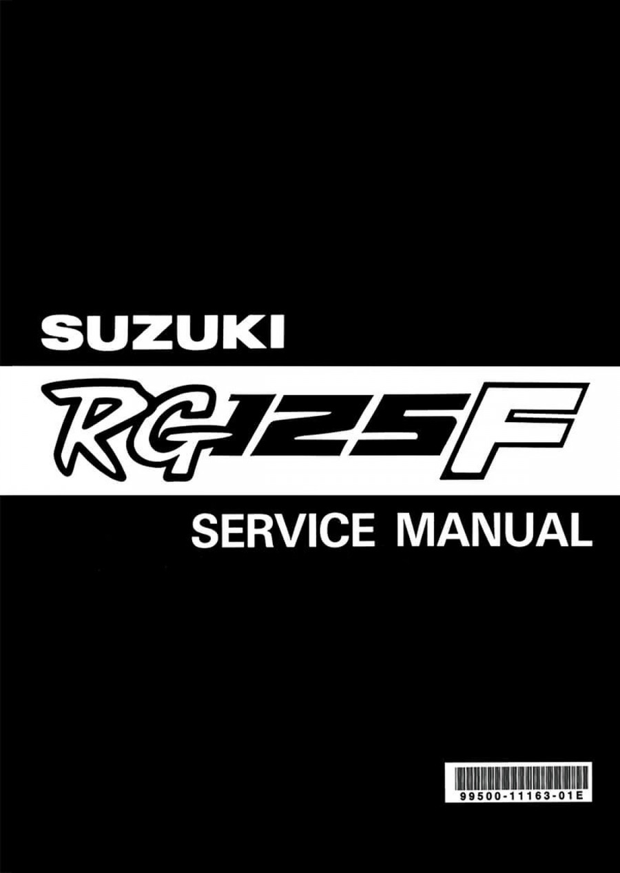 Suzuki RG125F Service Manual