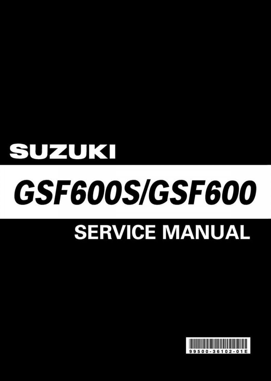 Suzuki GSF600S & GSF600 Service Manual