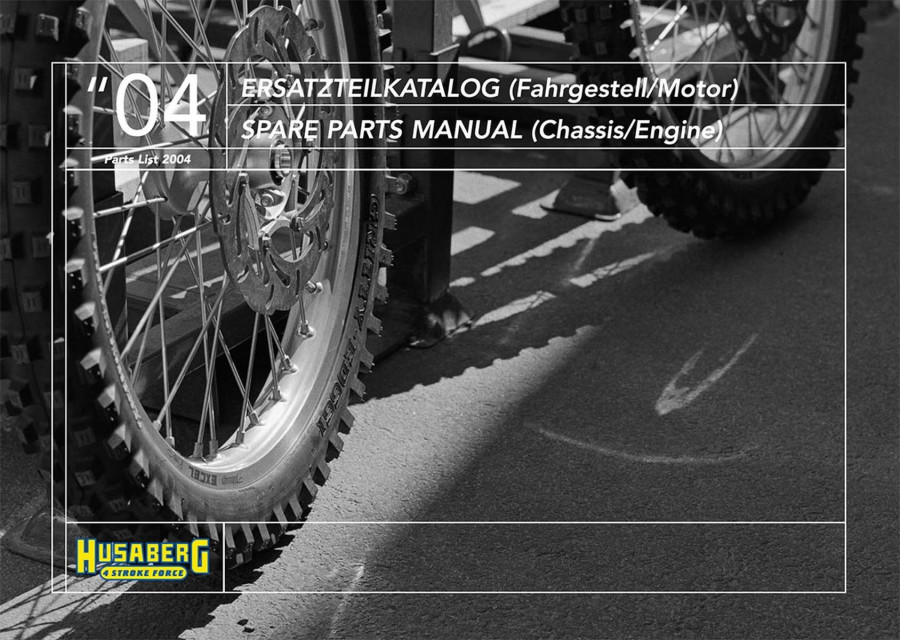 Husaberg Motor und Fahrgestell MY2004 Ersatzteilkatalog