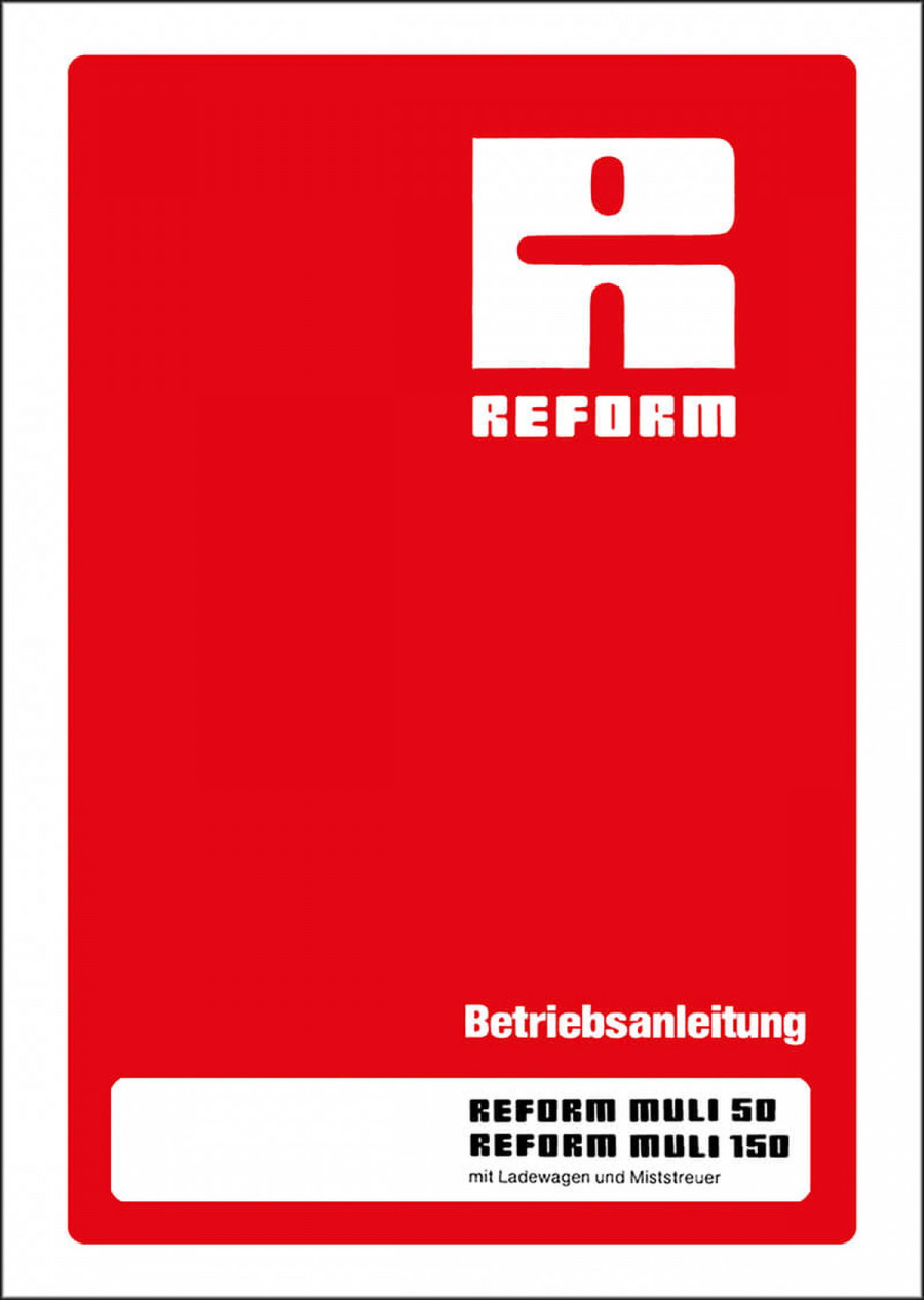 Reform Muli 50 und Muli 150 Betriebsanleitung