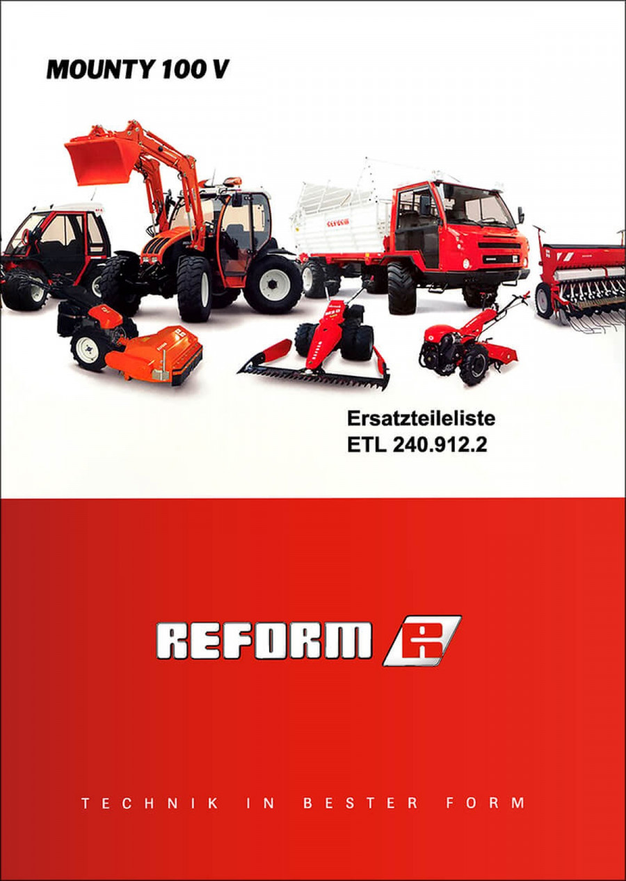 Reform Mounty 100 V Ersatzteilliste