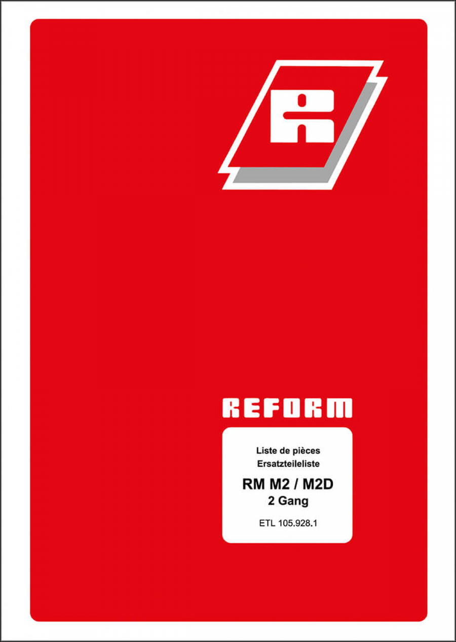 Reform RM M2 und M2D Ersatzteilliste