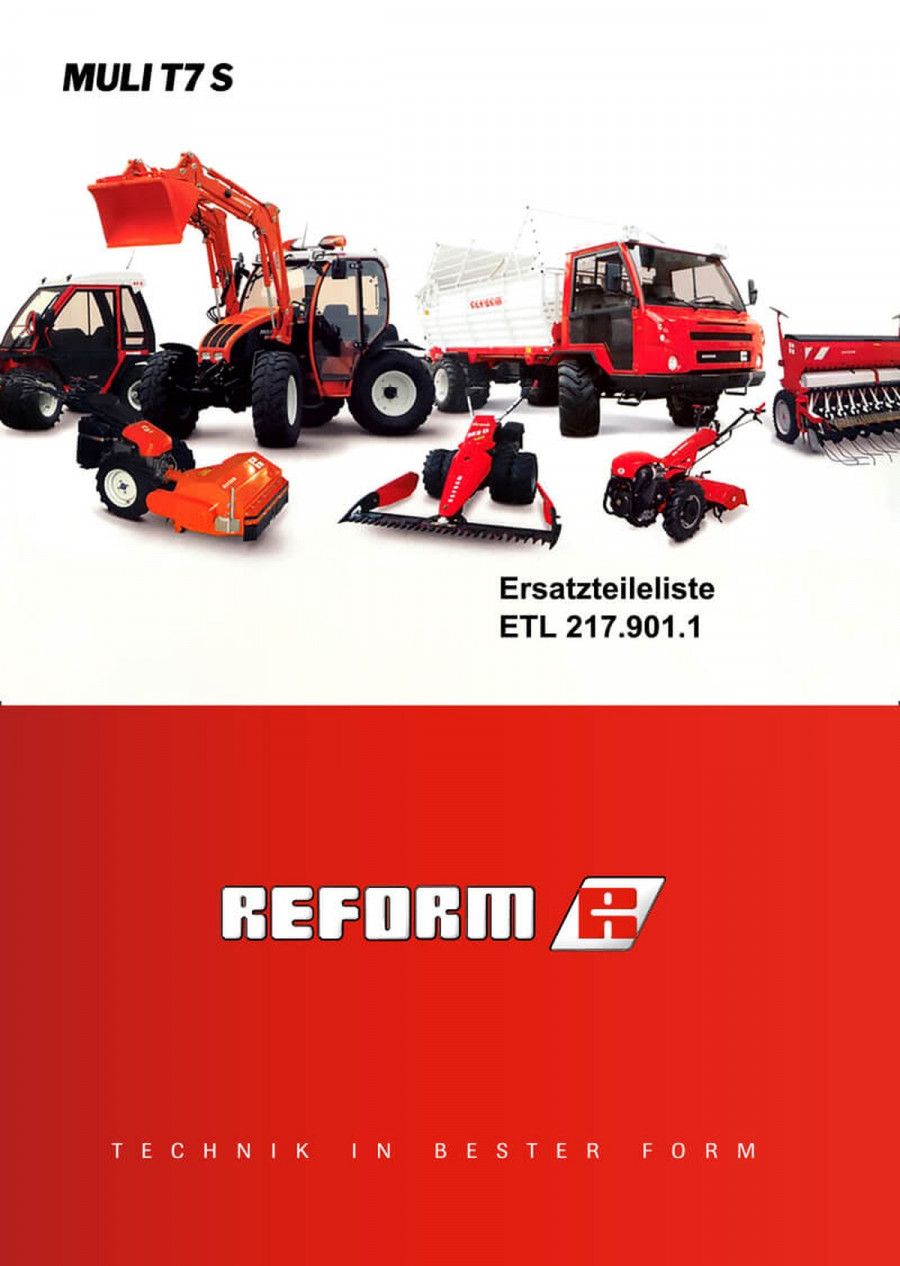 Reform Muli T7 S Ersatzteilliste