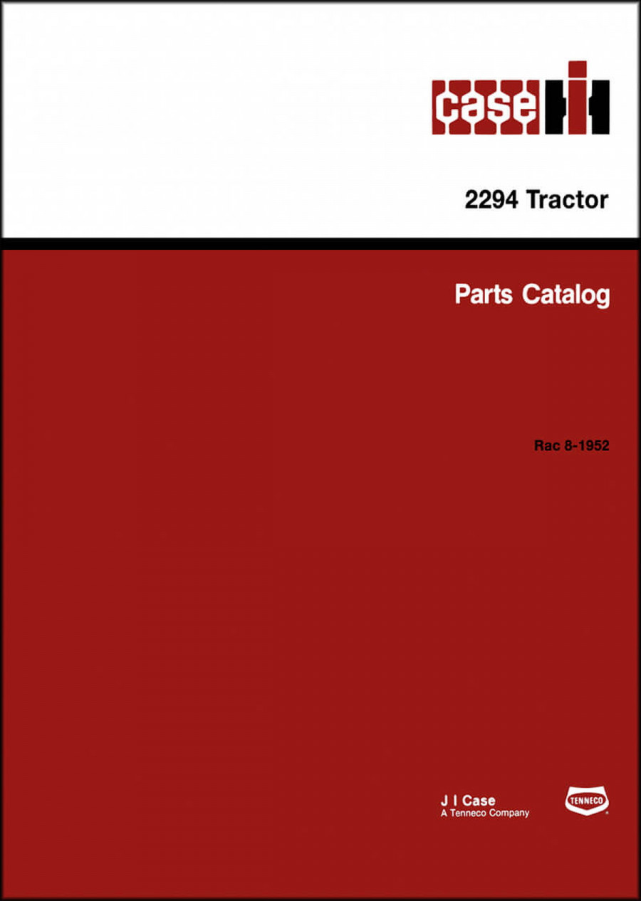 Case 2294 Parts Catalog