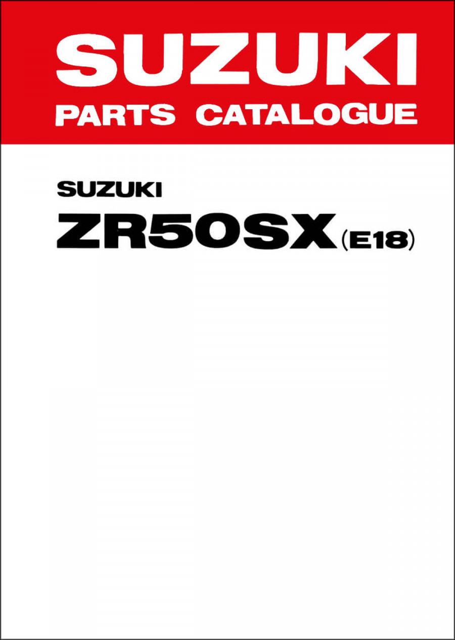 Suzuki ZR50SX Parts Catalogue