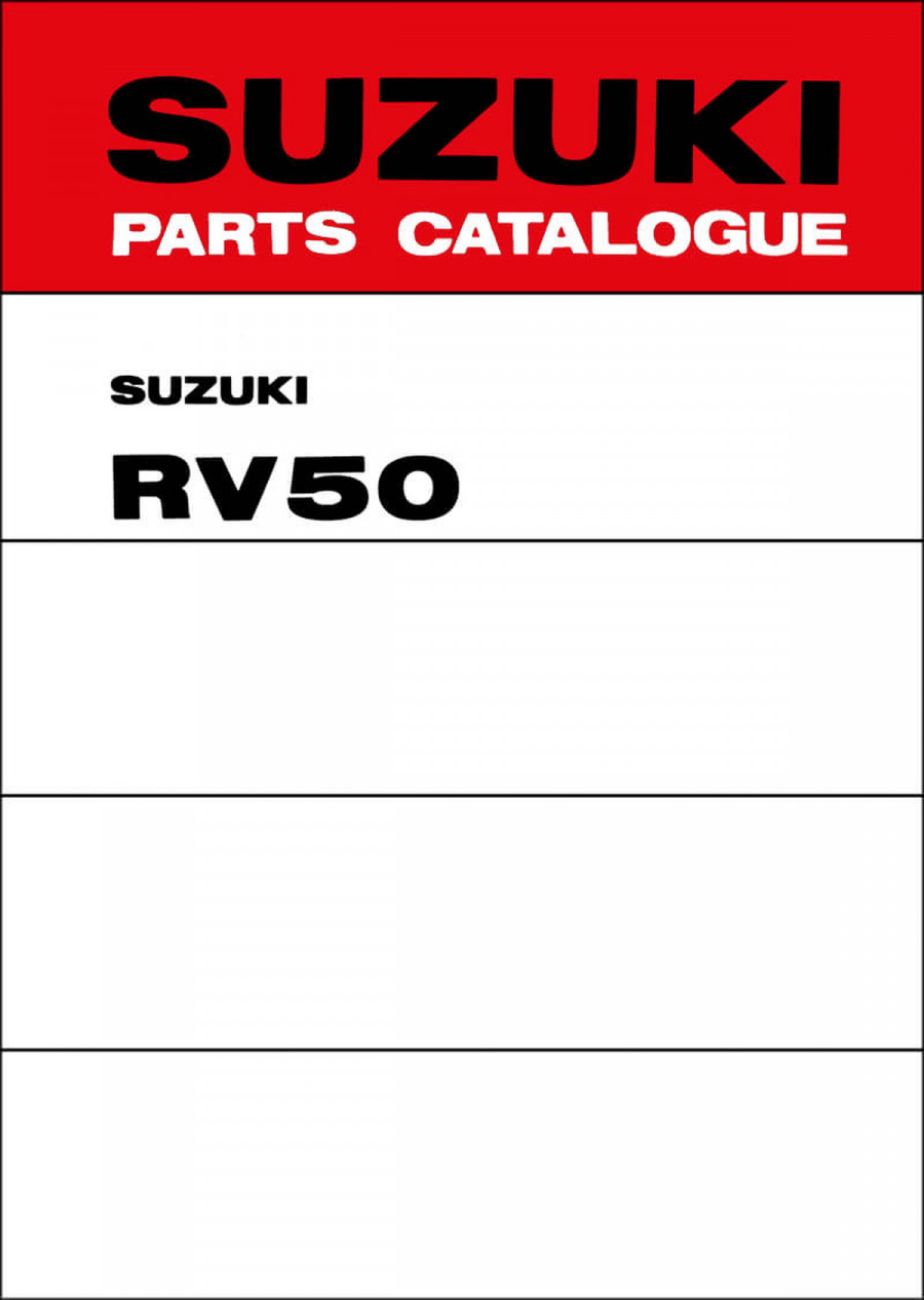 Suzuki RV50 MY1974 Parts Catalogue