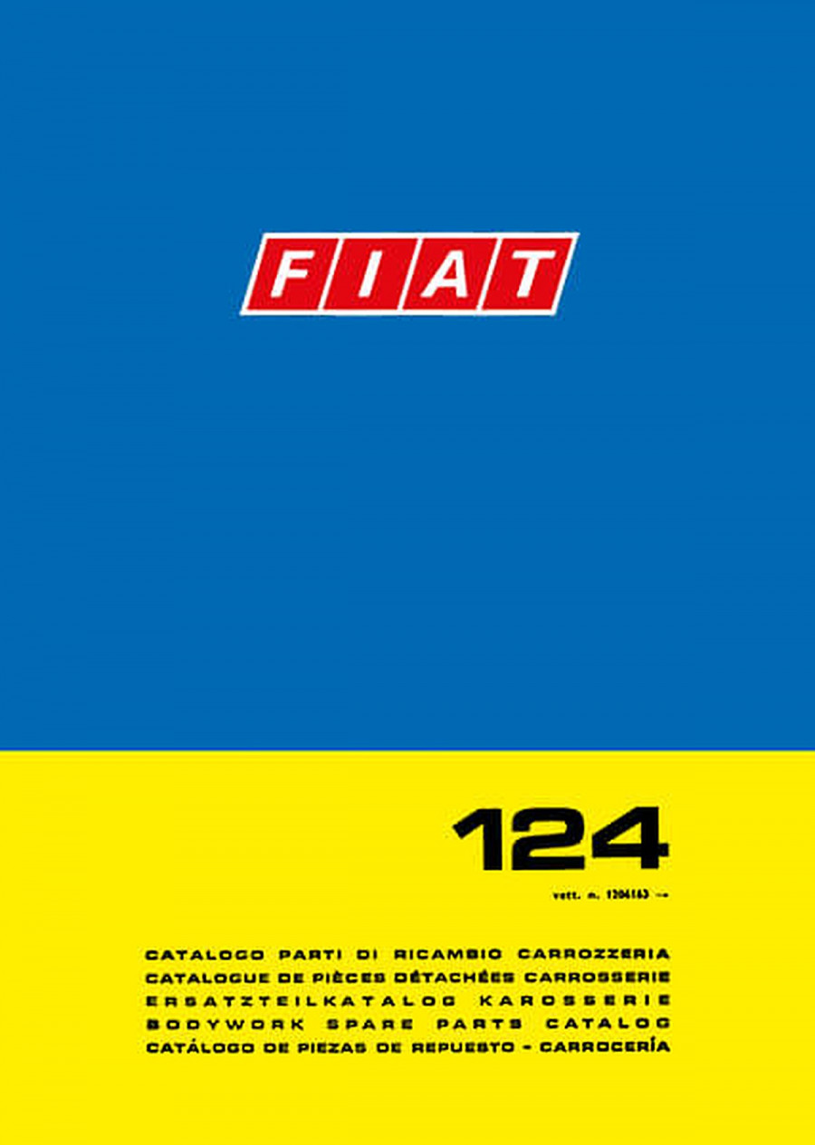 Fiat 124 (spätere Ausgabe) Karosserie Ersatzteilkatalog