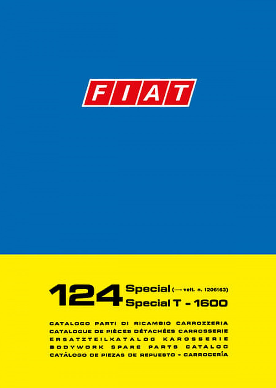 Fiat 124 Special & 124 Special T-1600 Karosserie Ersatzteilkatalog