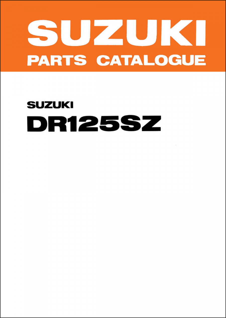 Suzuki DR125S Parts Catalogue