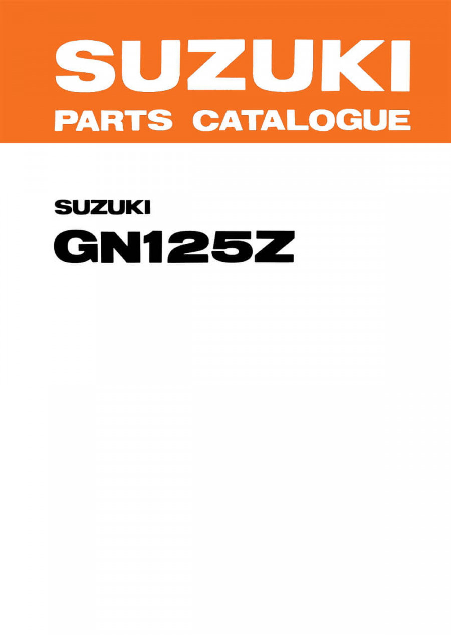 Suzuki GN125Z Parts Catalogue