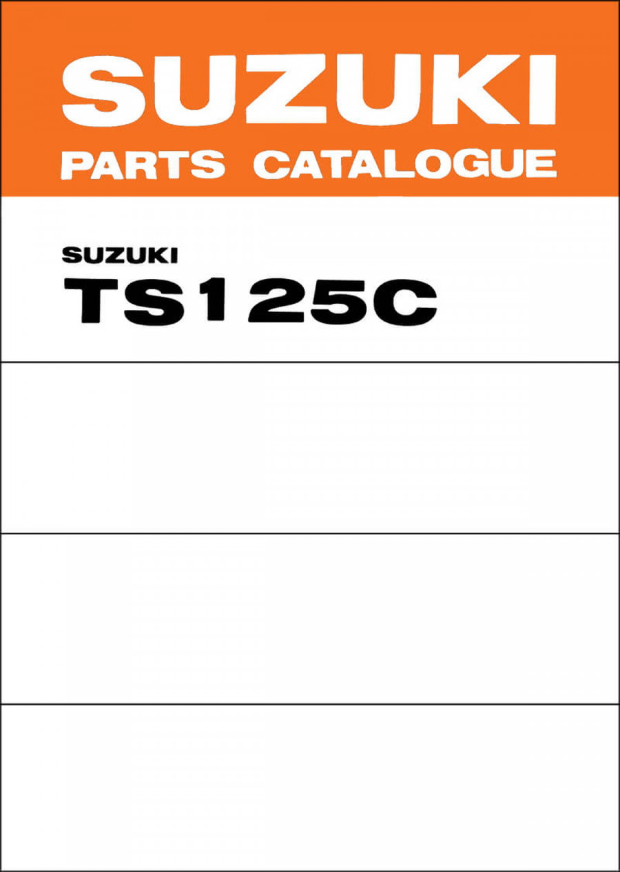 Suzuki TS125 Parts Catalogue