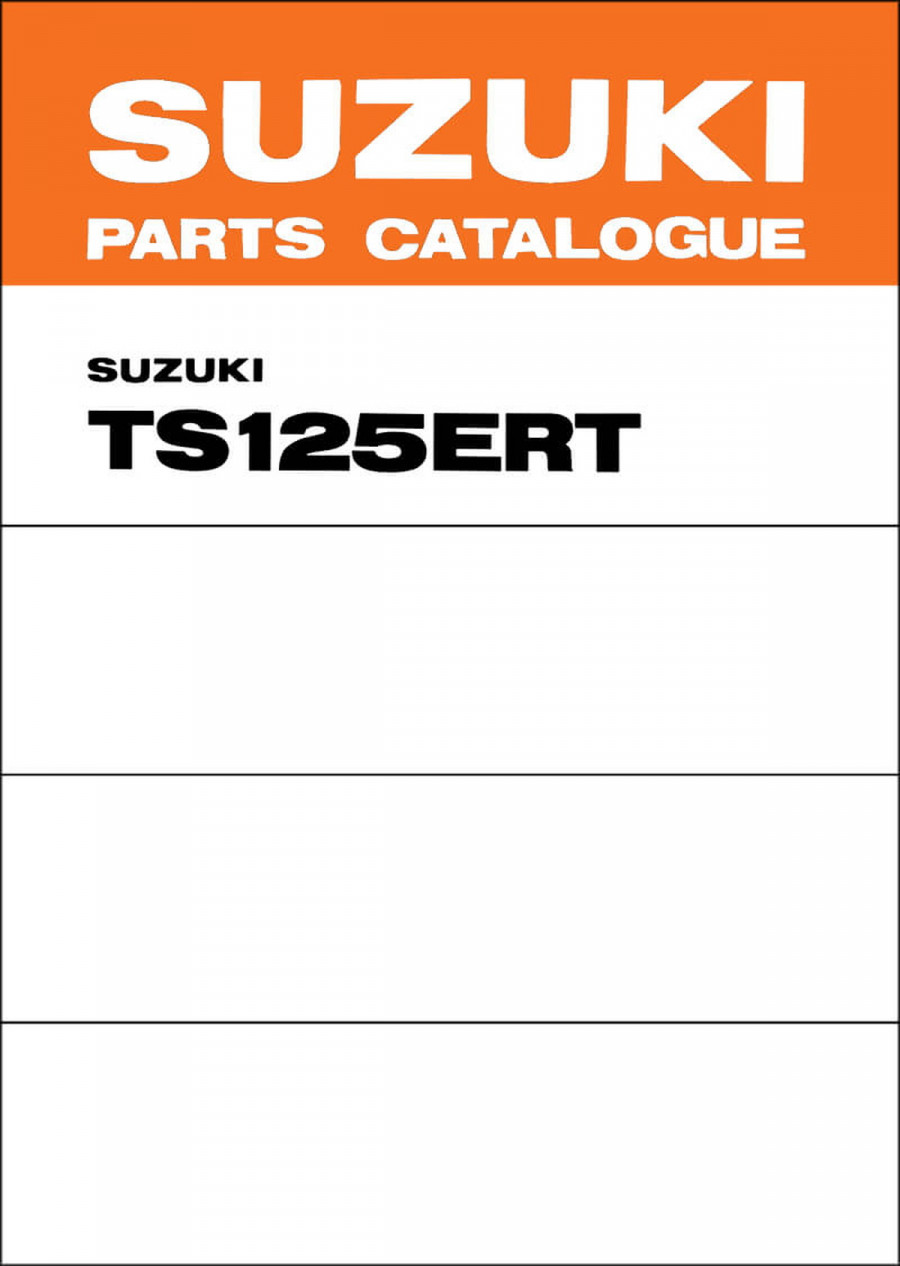 Suzuki TS125ER Parts Catalogue