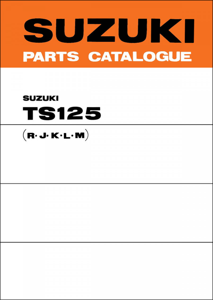 Suzuki TS125 MY1971-1975 Parts Catalogue