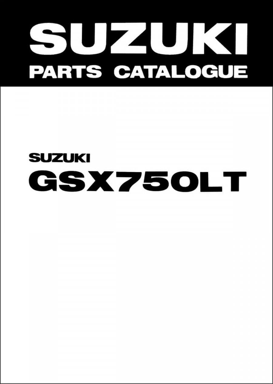 Suzuki GSX750L Parts Catalogue