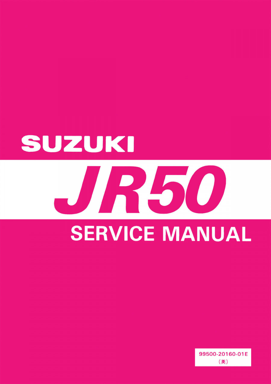Suzuki JR50 Service Manual