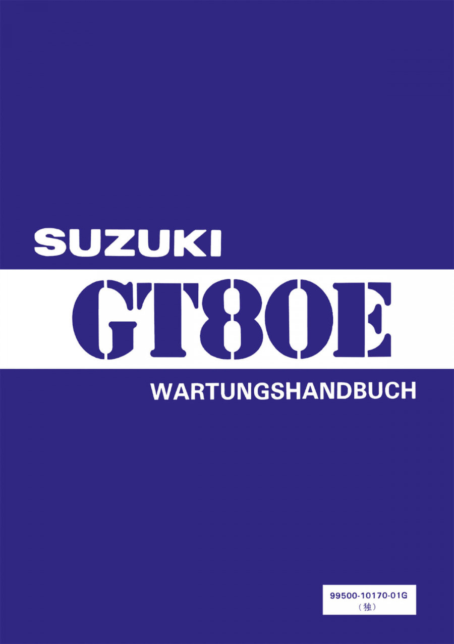 Suzuki GT80E Reparaturanleitung