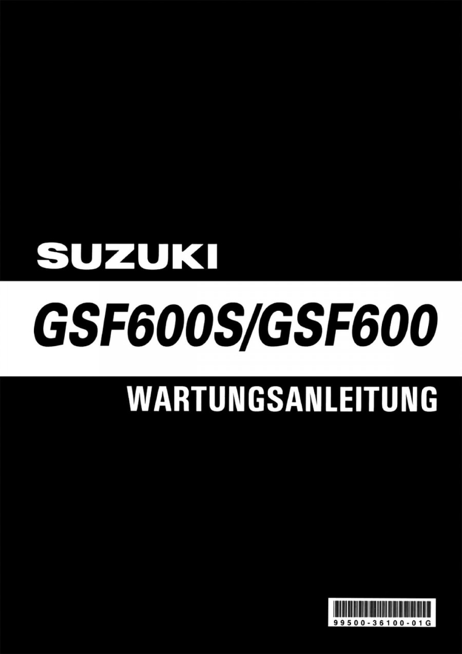 Suzuki GSF600S & GSF600 Reparaturanleitung