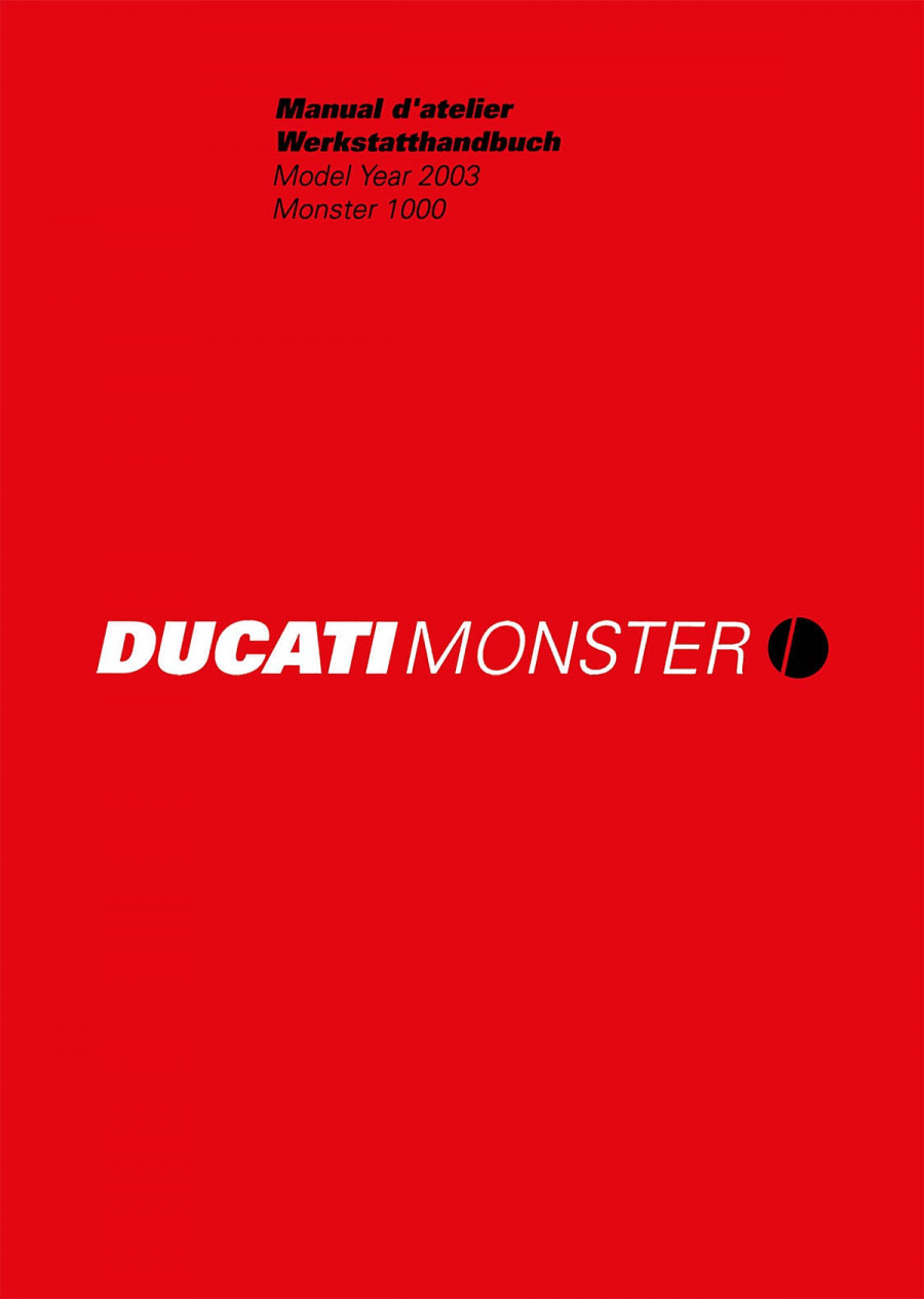 Ducati Monster 1000 MY2003 Werkstatthandbuch