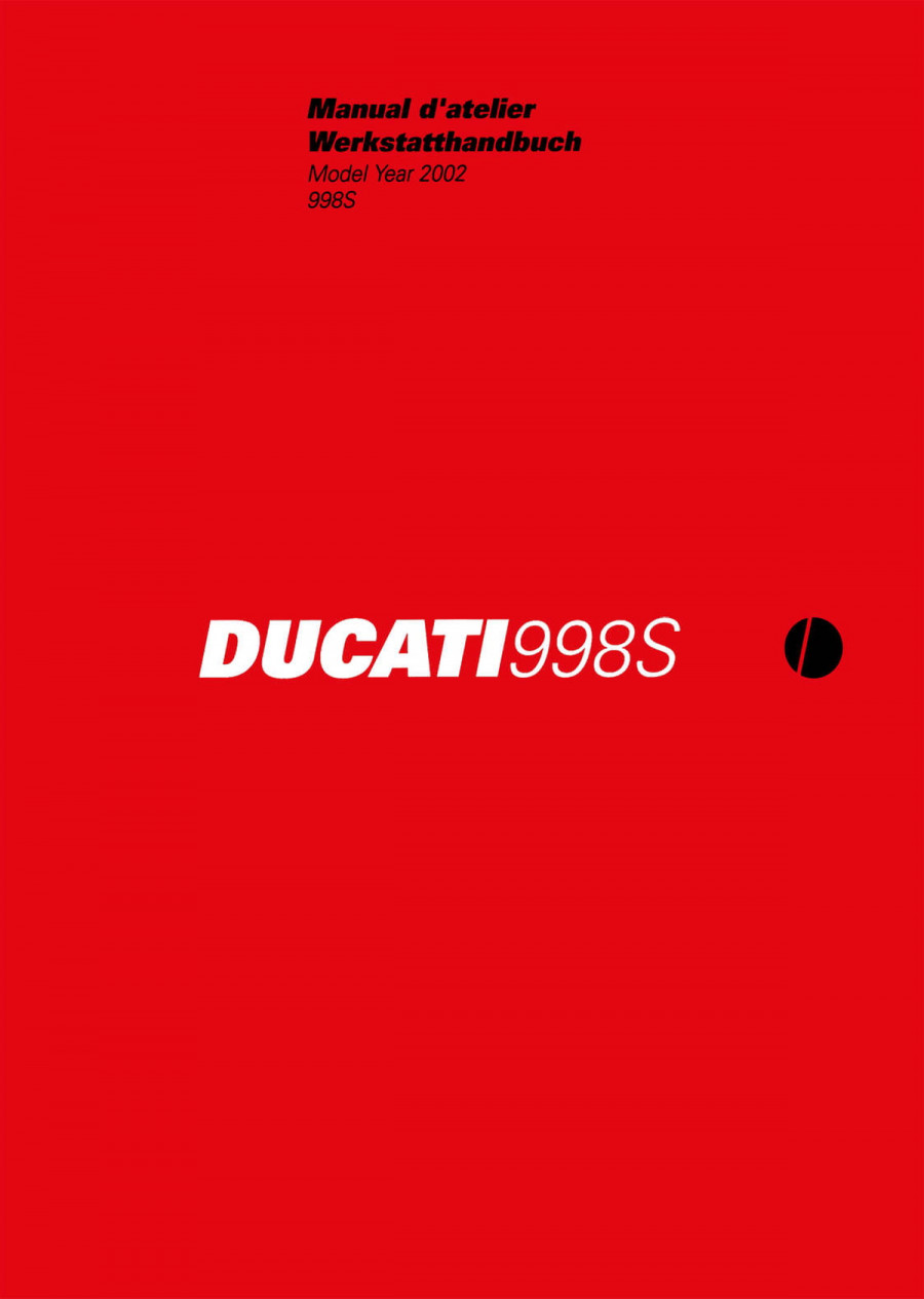 Ducati 998S MY2002 Werkstatthandbuch