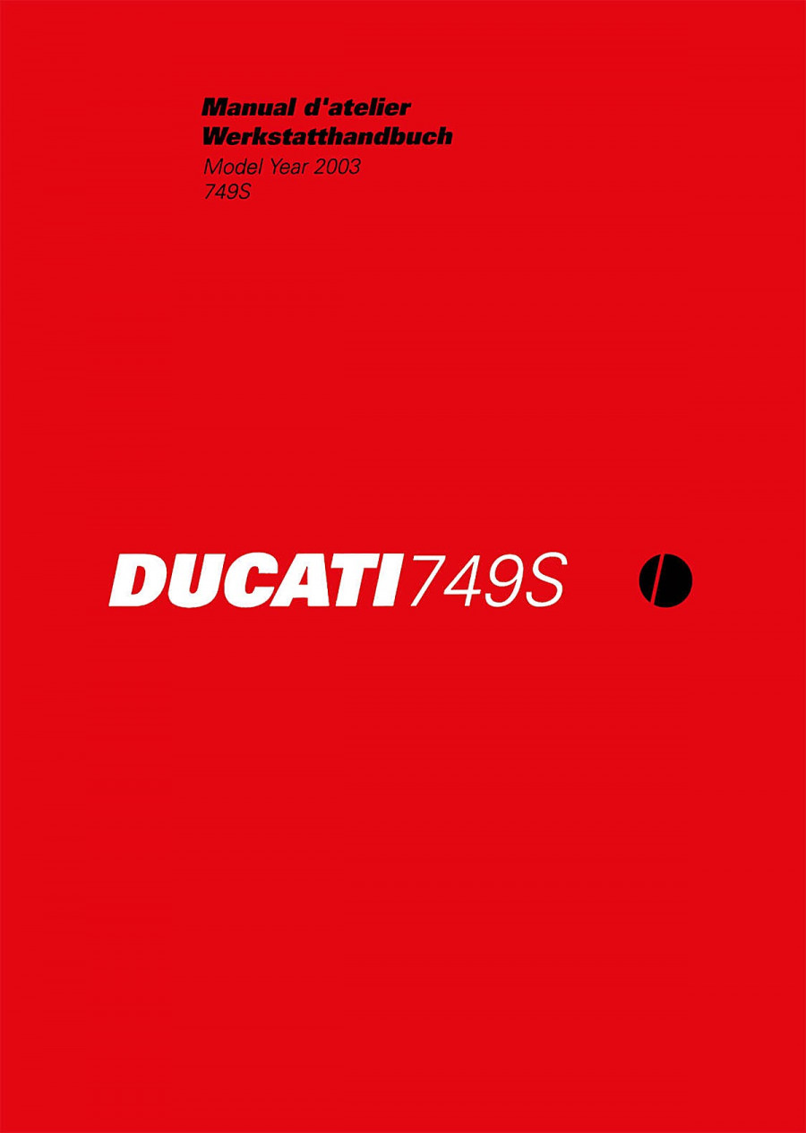 Ducati 749S MY2003 Werkstatthandbuch