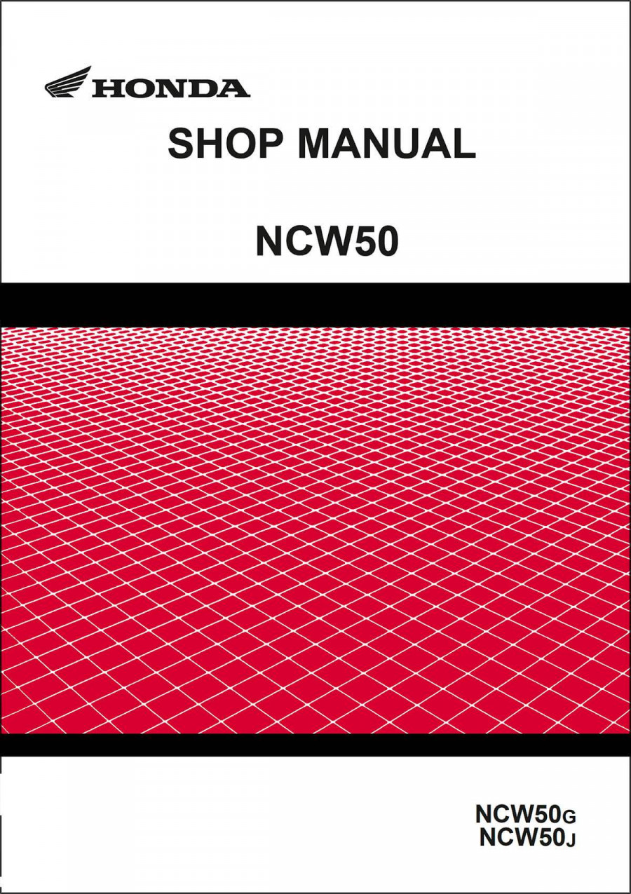 Honda NCW50 Shop Manual
