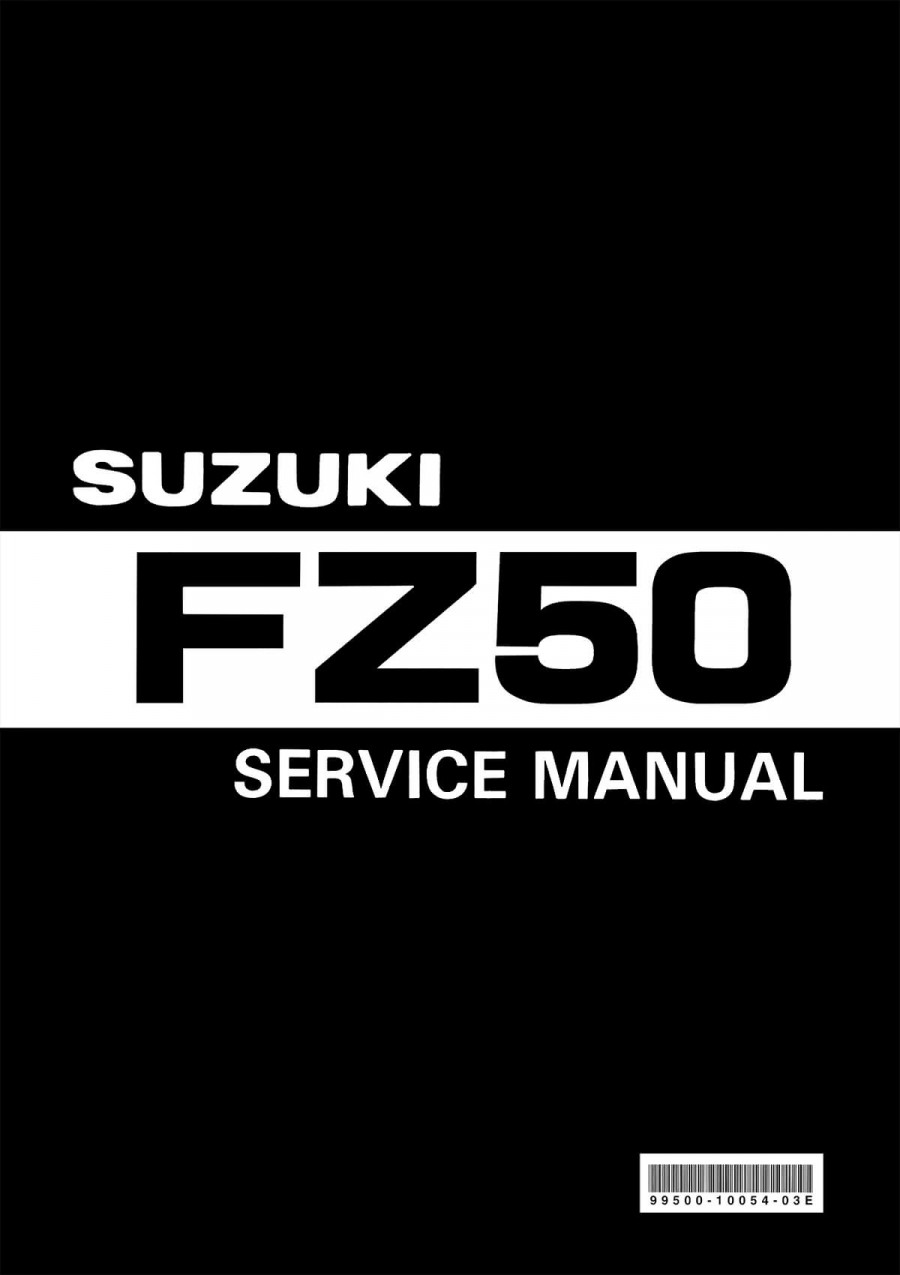 Suzuki FZ50 Service Manual