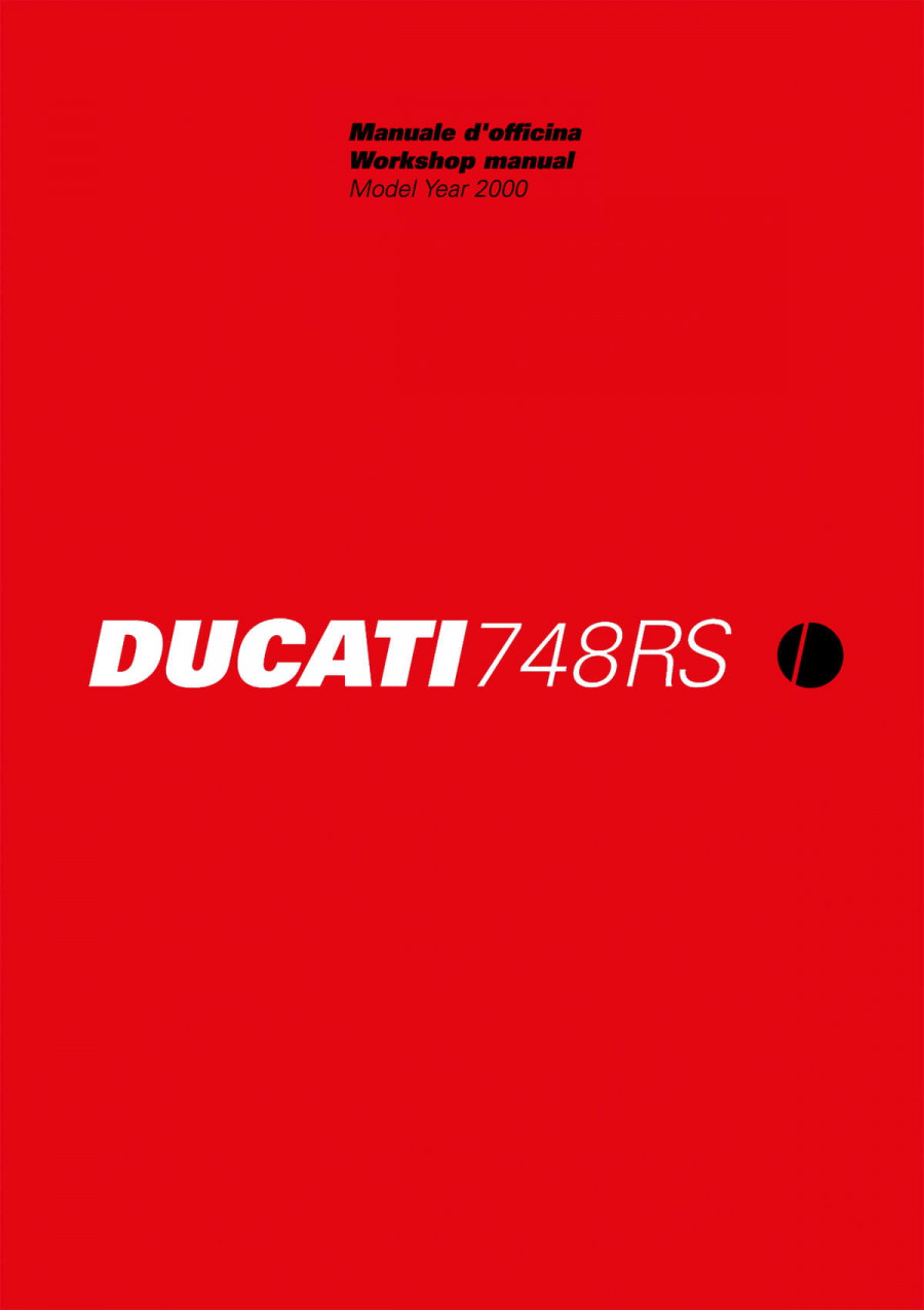 Ducati 748RS MY2000 Workshop Manual