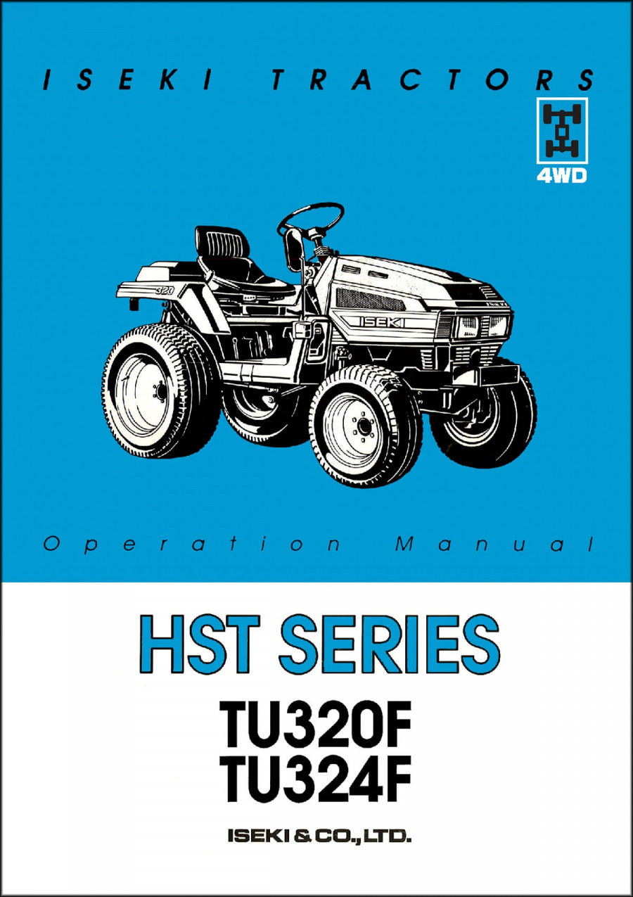 Iseki Traktor TU320F & TU324F Operators Manual