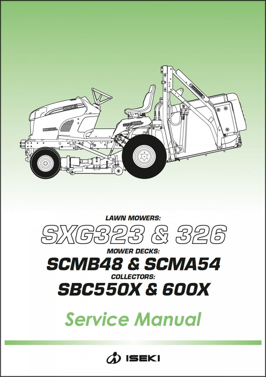 Iseki Traktor SXG323 & SXG326 Service Manual