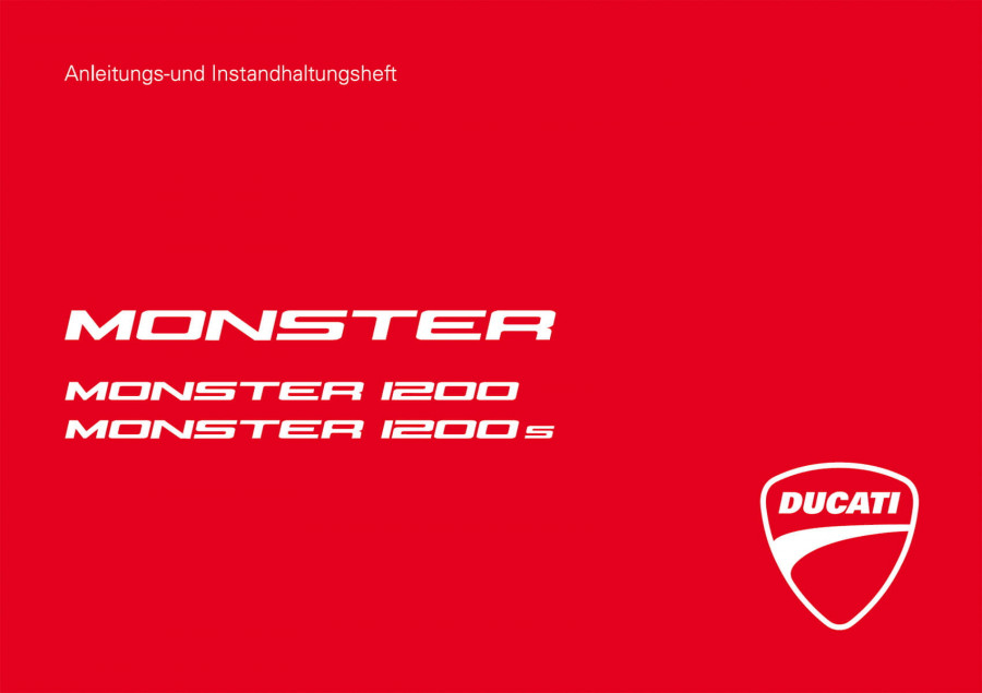 Ducati Monster 1200 und Mosnter 1200S  MY2014 Betriebsanleitung