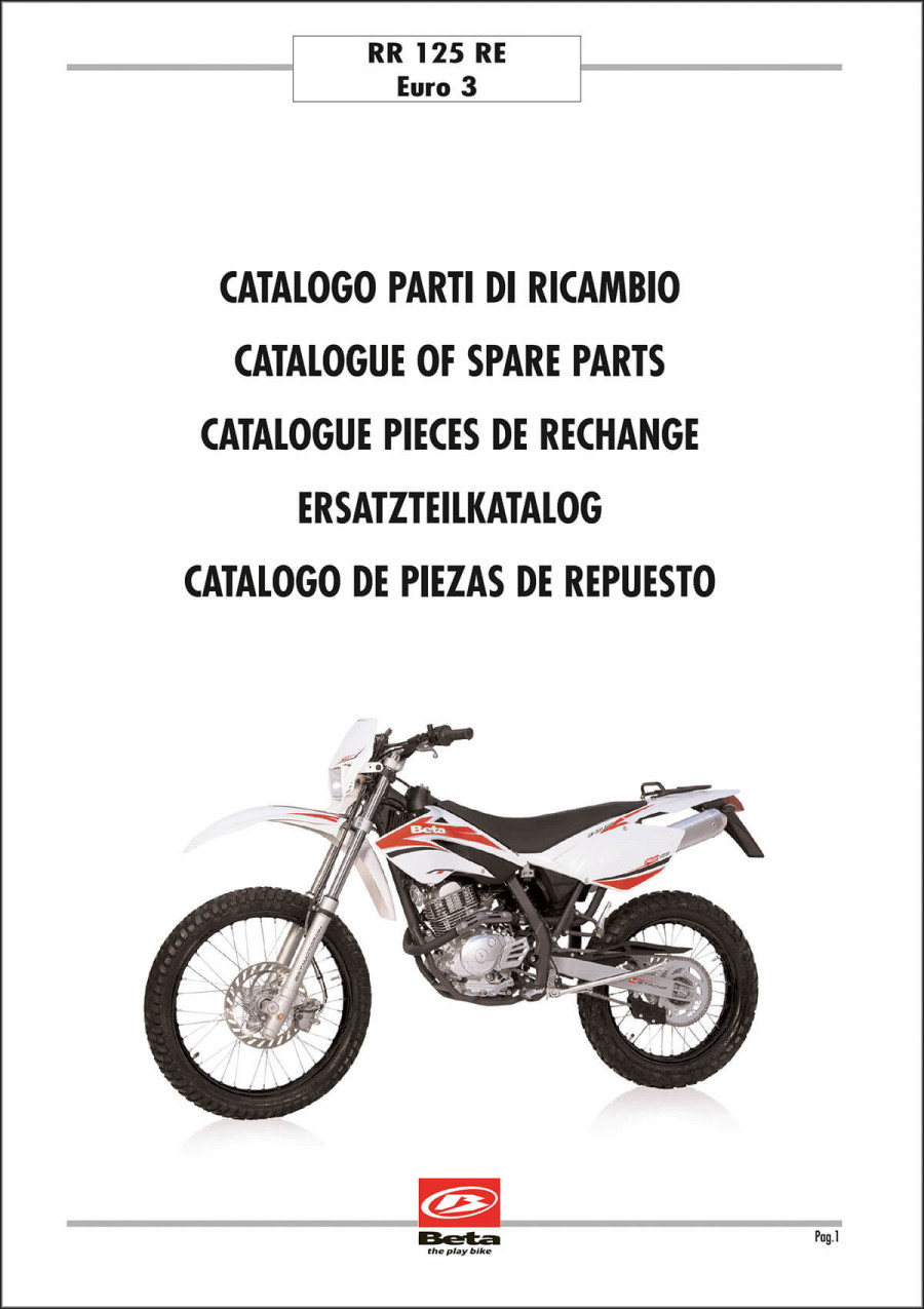 Beta RR 125 RE Ersatzteilkatalog