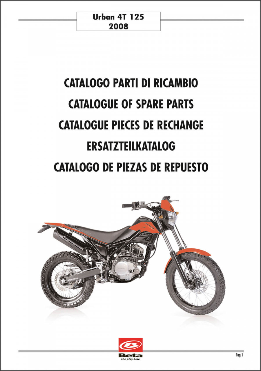 Beta Urban 4T 125 Ersatzteilkatalog
