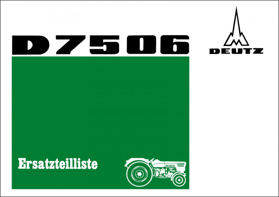 Deutz D7506 Ersatzteilkatalog