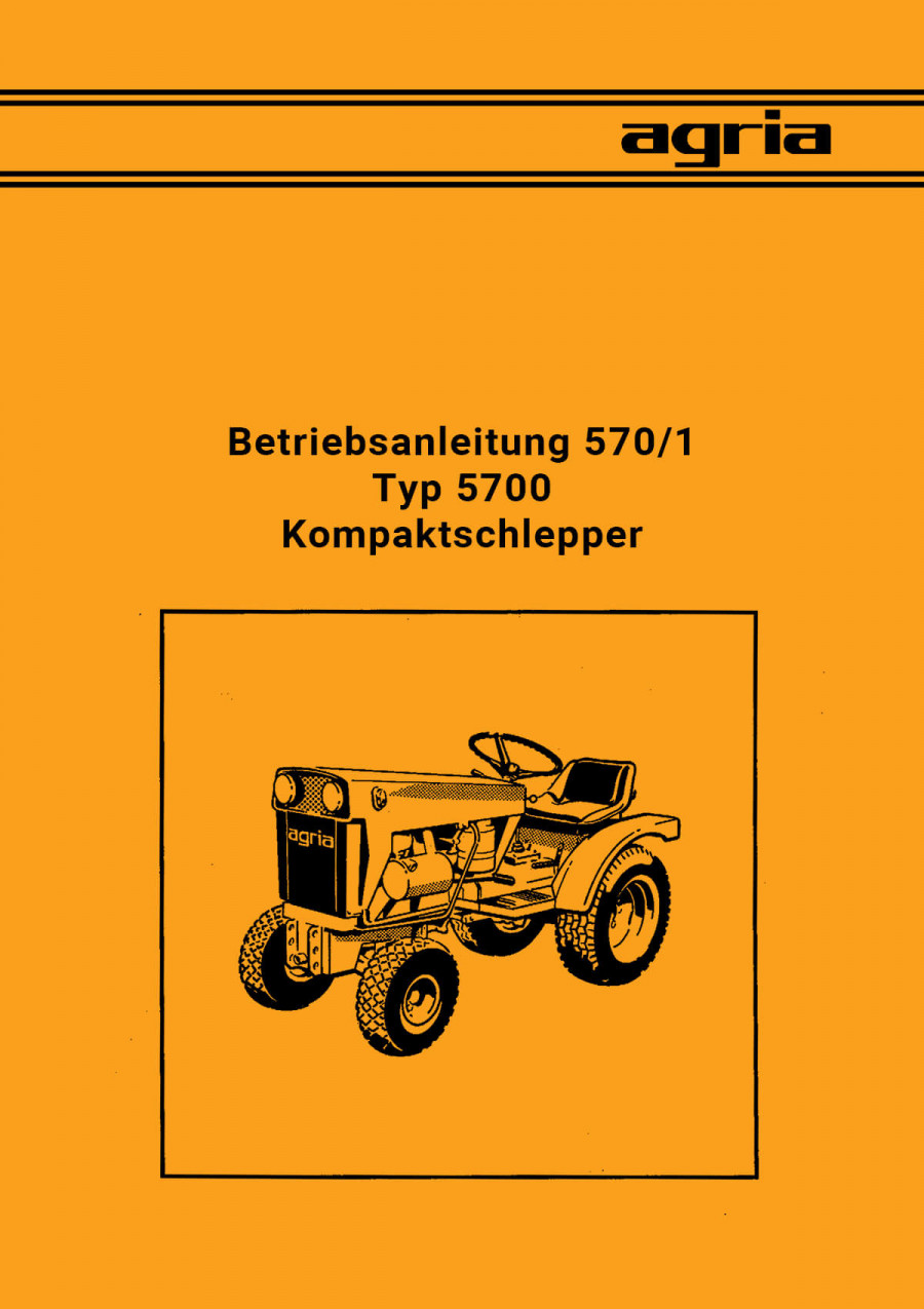 Agria 5700 Betriebsanleitung