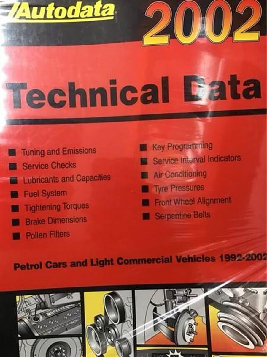Autodata Technical Data 2002 - petrol cars and light trucks from 1992-2002