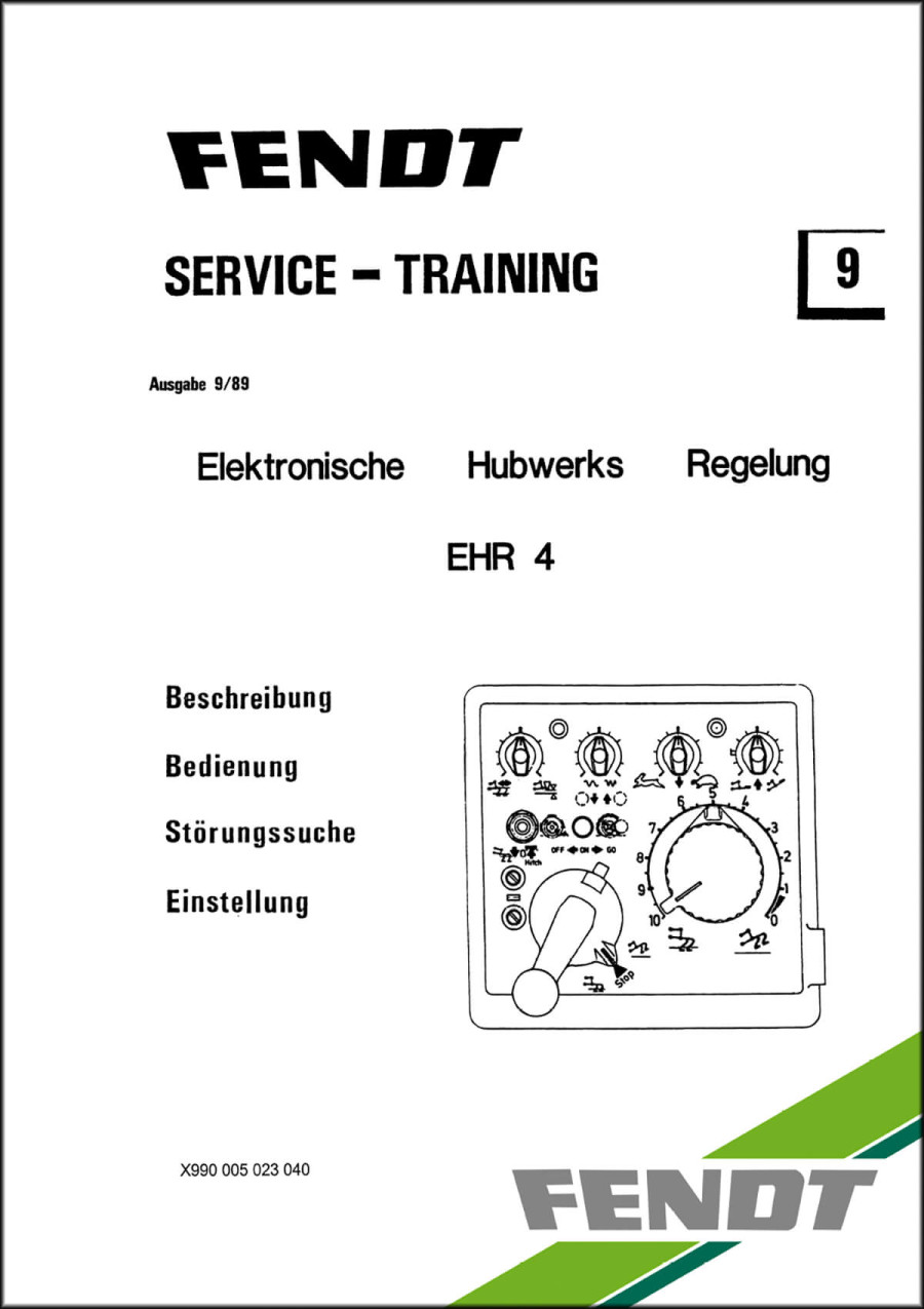 Fendt Farmer 200 300 Favorit EHR 4 EHL Service-Training