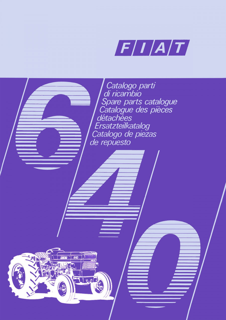 Fiat 640-640DT Ersatzteilliste