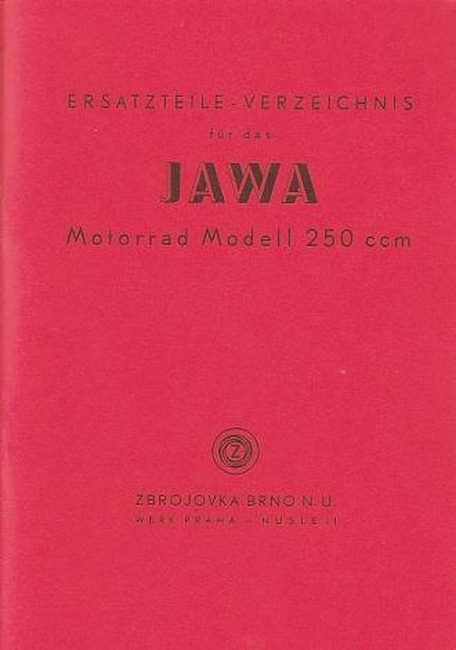 Jawa 250 ccm, 1 Zylinder, Ersatzteilkatalog