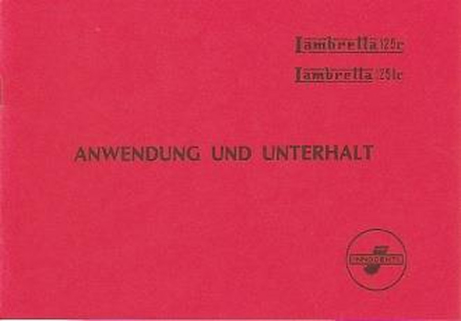 Lambretta 125 c/ lc Betriebsanleitung