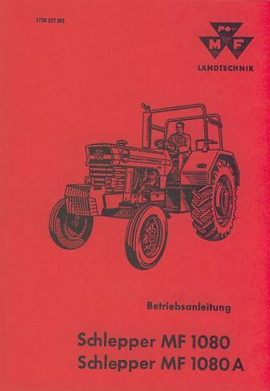 Massey-Ferguson MF1080 und MF1080A Betriebsanleitung