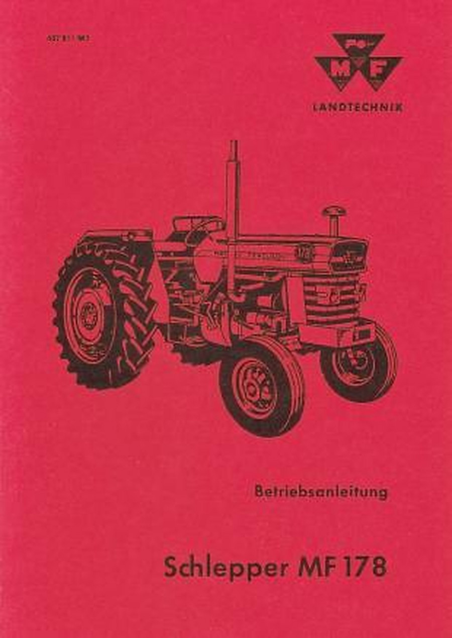 Massey-Ferguson MF178 Betriebsanleitung