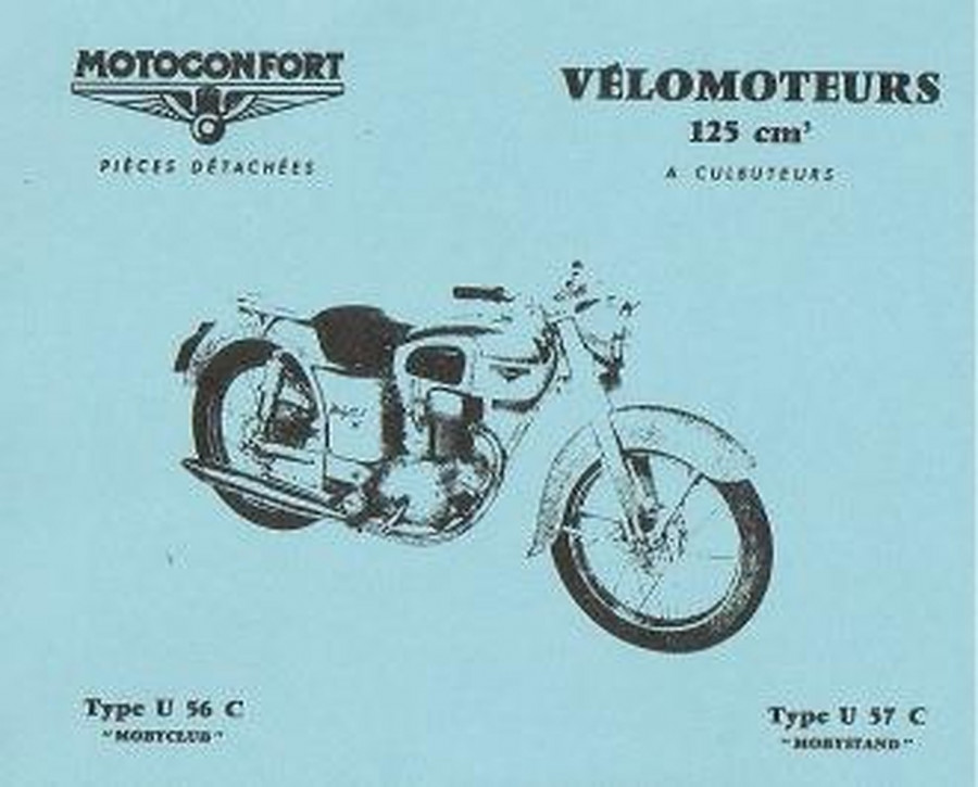 Motobecane Mobyclub U 56 C, Mobystand U 57 C Pièces Détachée
