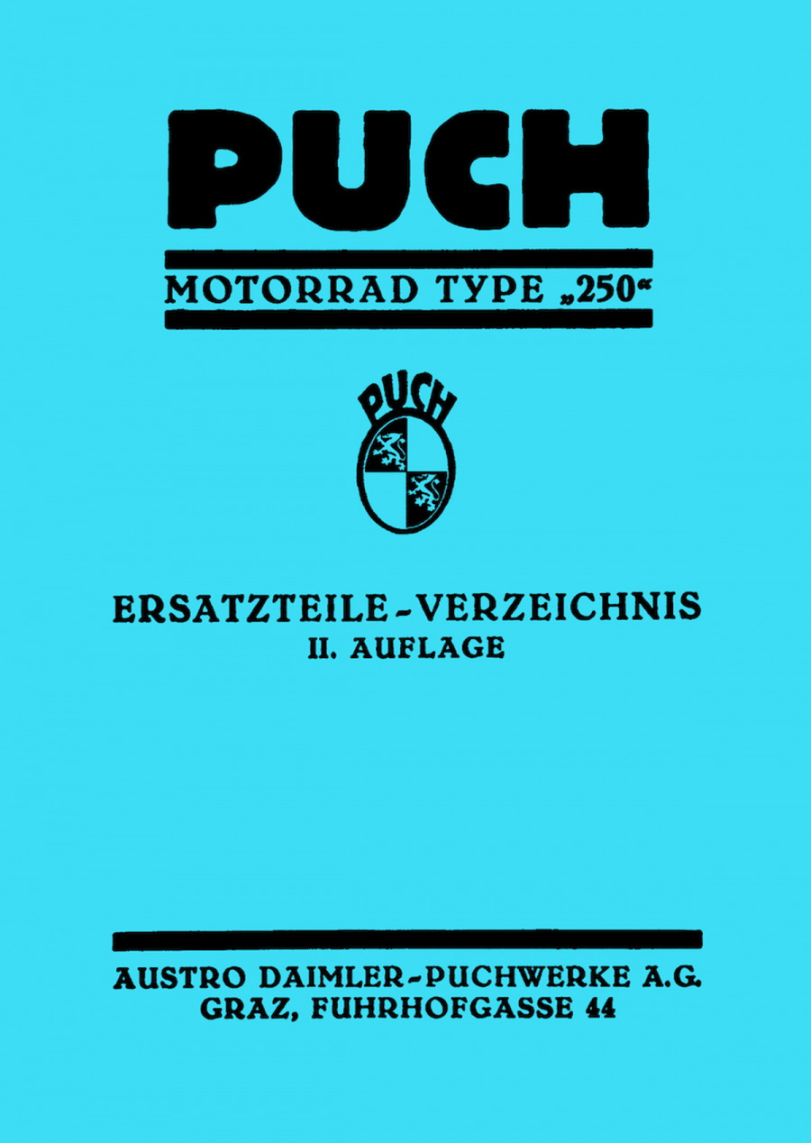 Puch 250,  Ersatzteilkatalog