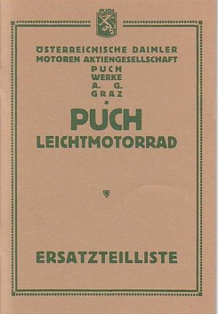 Puch LM (Leichtmotorrad) Ersatzteilkatalog